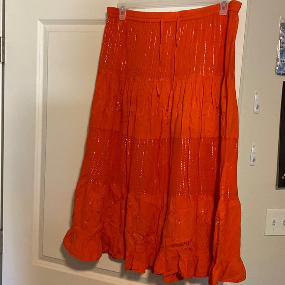 Dresses & Skirts - orange sparkle skirt